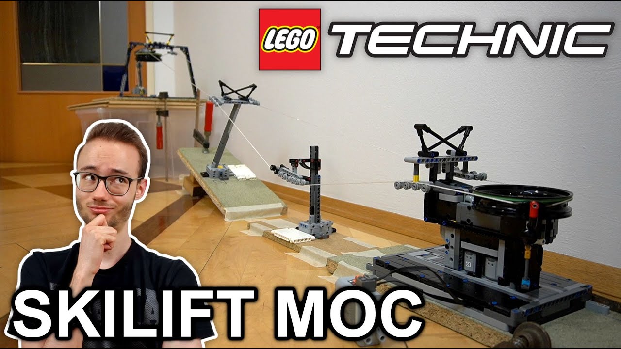LEGO® Technic SCHLEPPLIFT MOC - Prototyp und 1. Testlauf!