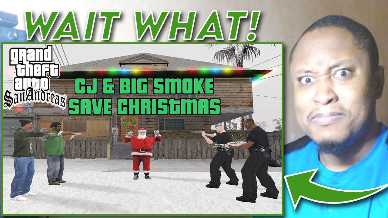 I Reacted to CJ and Big Smoke Saving Christmas in GTA: SA Machinima!