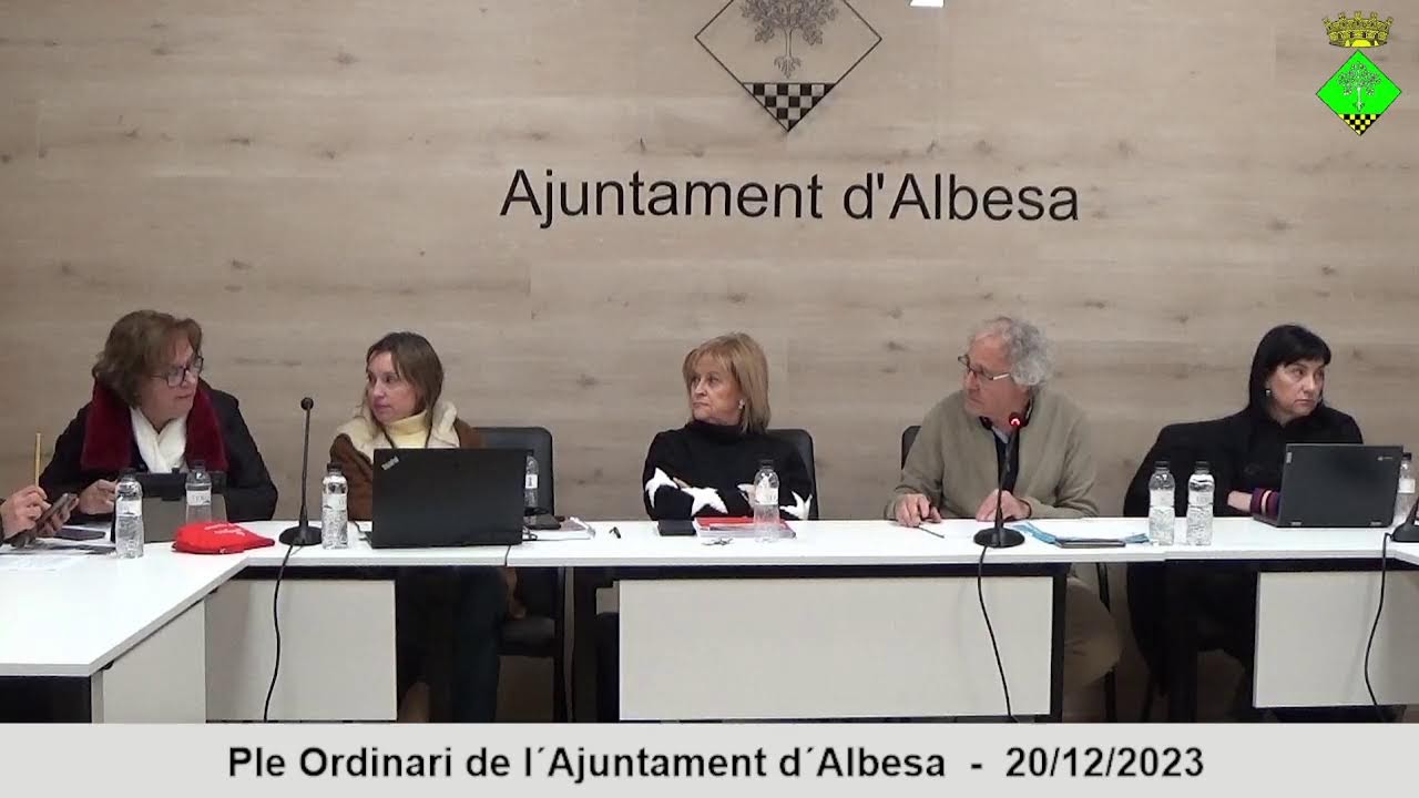 Ple Ordinari de l´Ajuntament d´Albesa  -  20/12/2023
