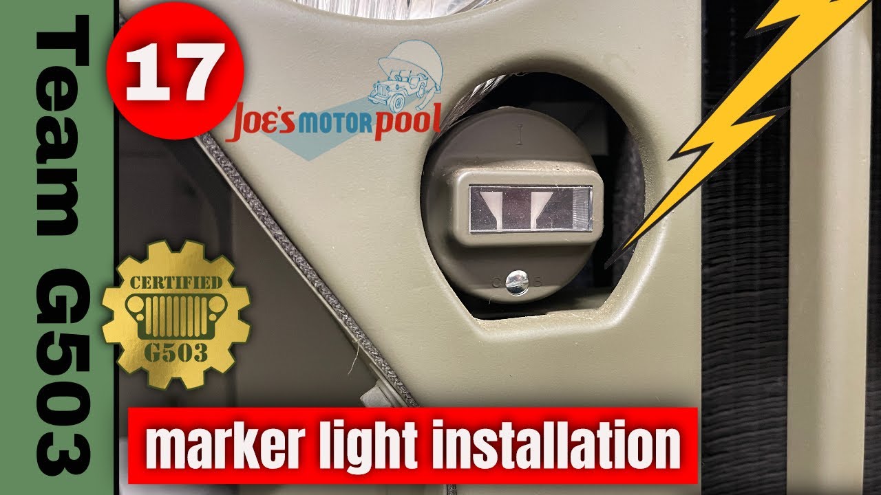G503 Marker Light Installation Willys MB Ford GPW (Electric Part 17)