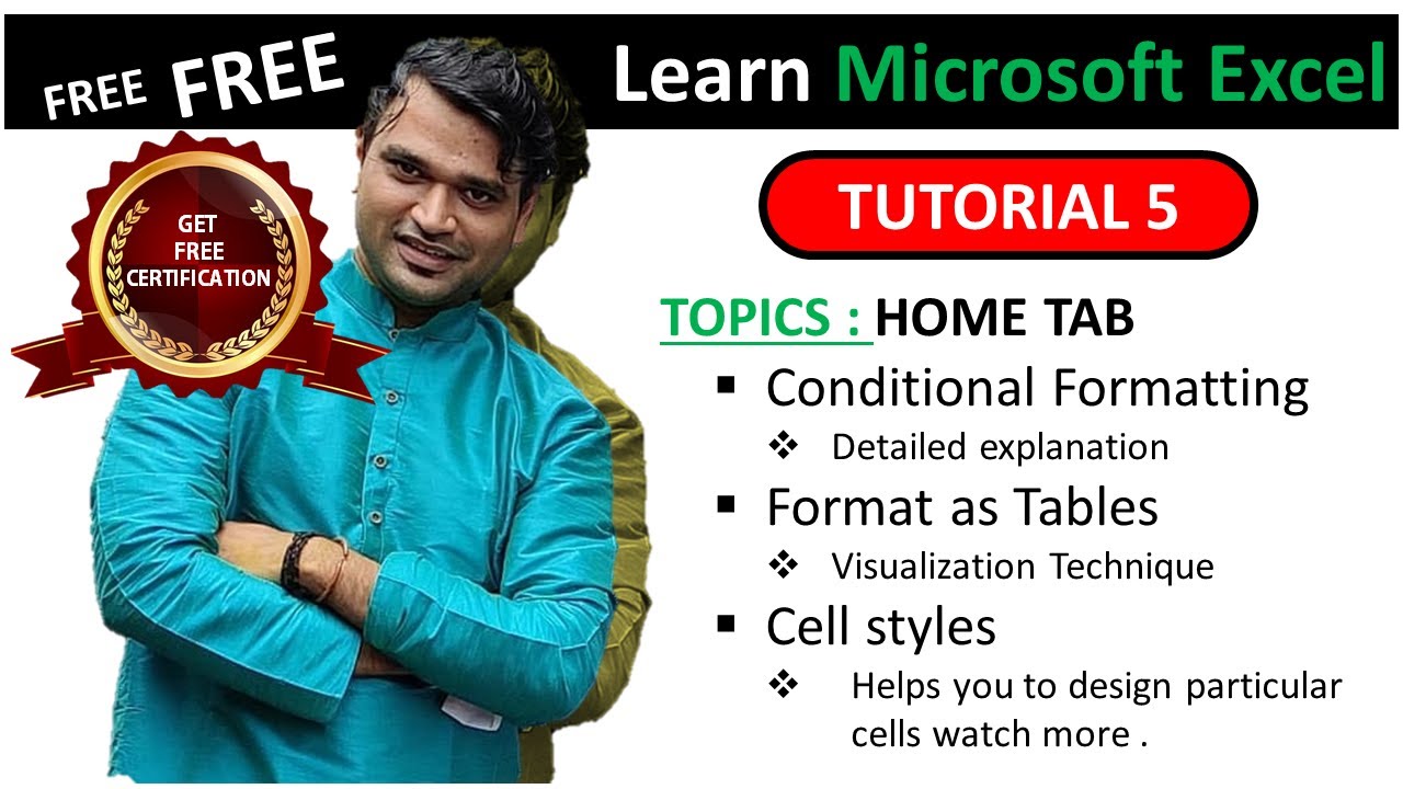 Discover Talent Presents | Home Ribbon Tab - Conditional Formatting Tutorial  5