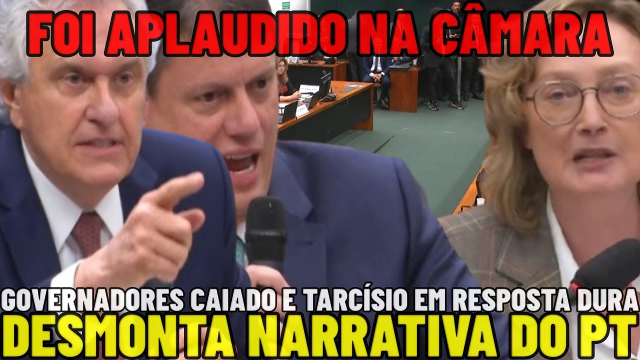🚨CAIADO e TARC&Iacute;SIO EM FORTE FALA REBATEM M&ordf; DO ROS&Aacute;RIO DESMONTA NARRATIVA PETISTA E S&Atilde;O APLAUDIDOS N