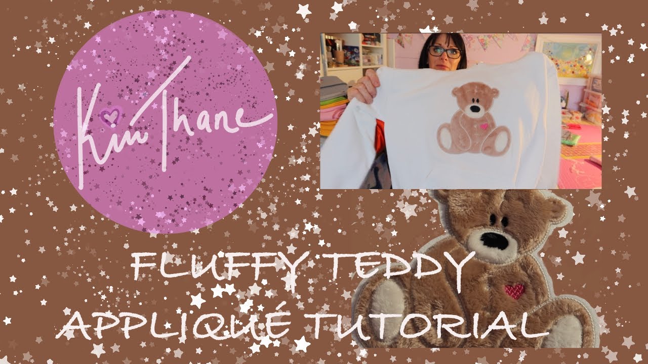 HOW TO CREATE A FAUX FUR TEDDY BEAR APPLIQUÉ  MACHINE EMBROIDERY TUTORIAL