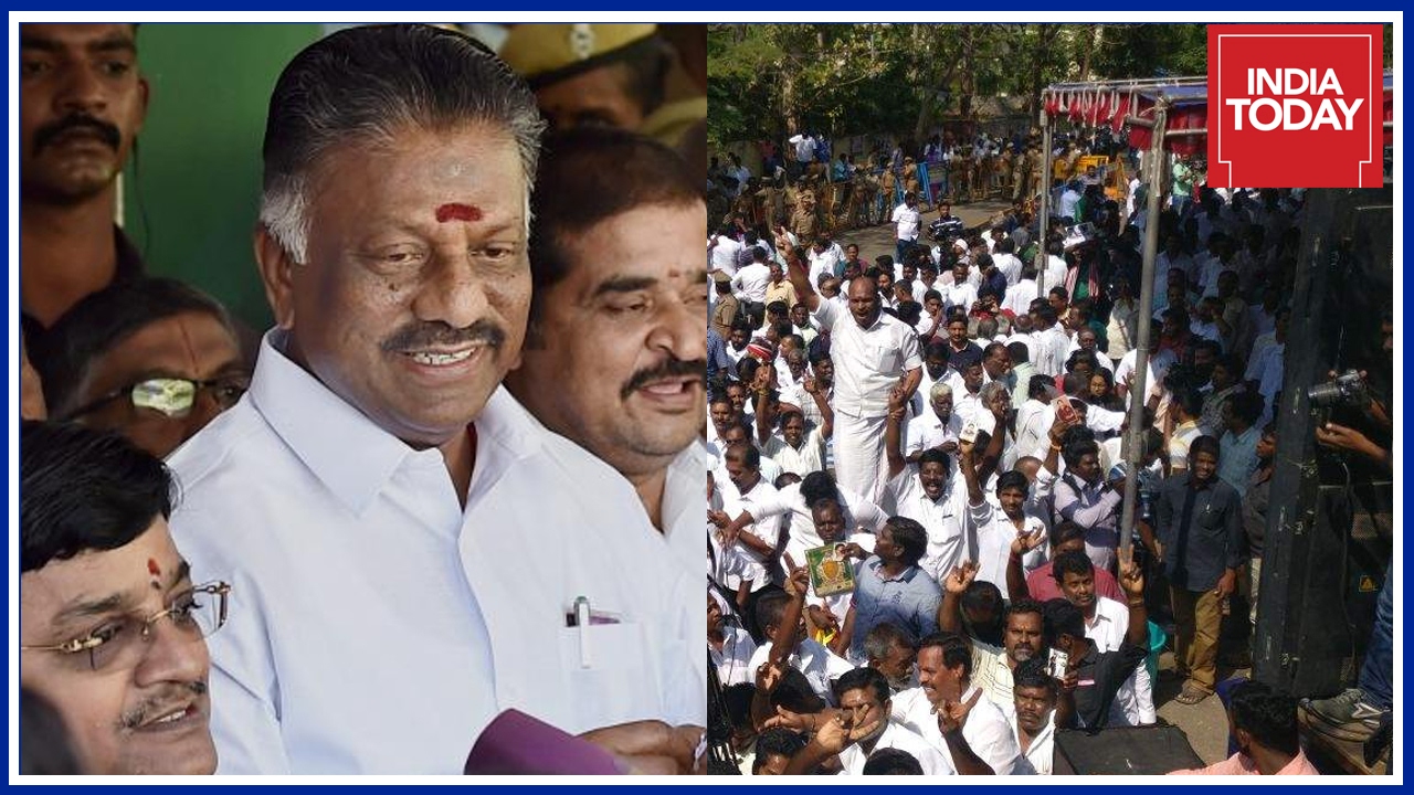 Police Blocks OPS Supporters At Kovalam