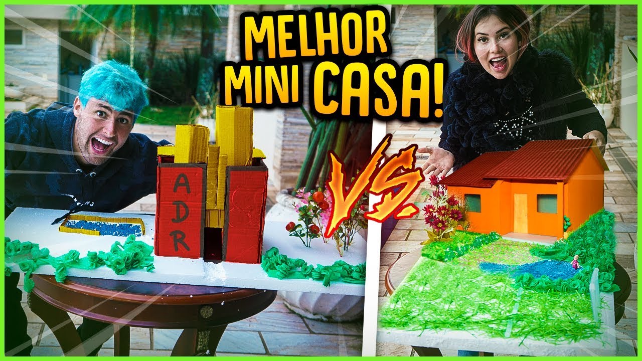 QUEM FAZ A MELHOR MINI CASA COM COISAS DA CASA!! [ REZENDE EVIL ]