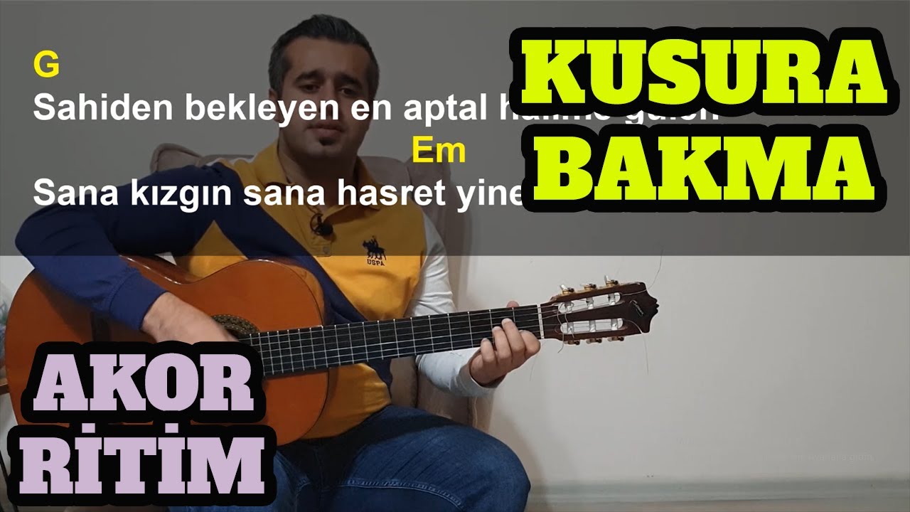 Tuğkan - Kusura Bakma Gitar Dersi - Kolay ve Orjinal Akor
