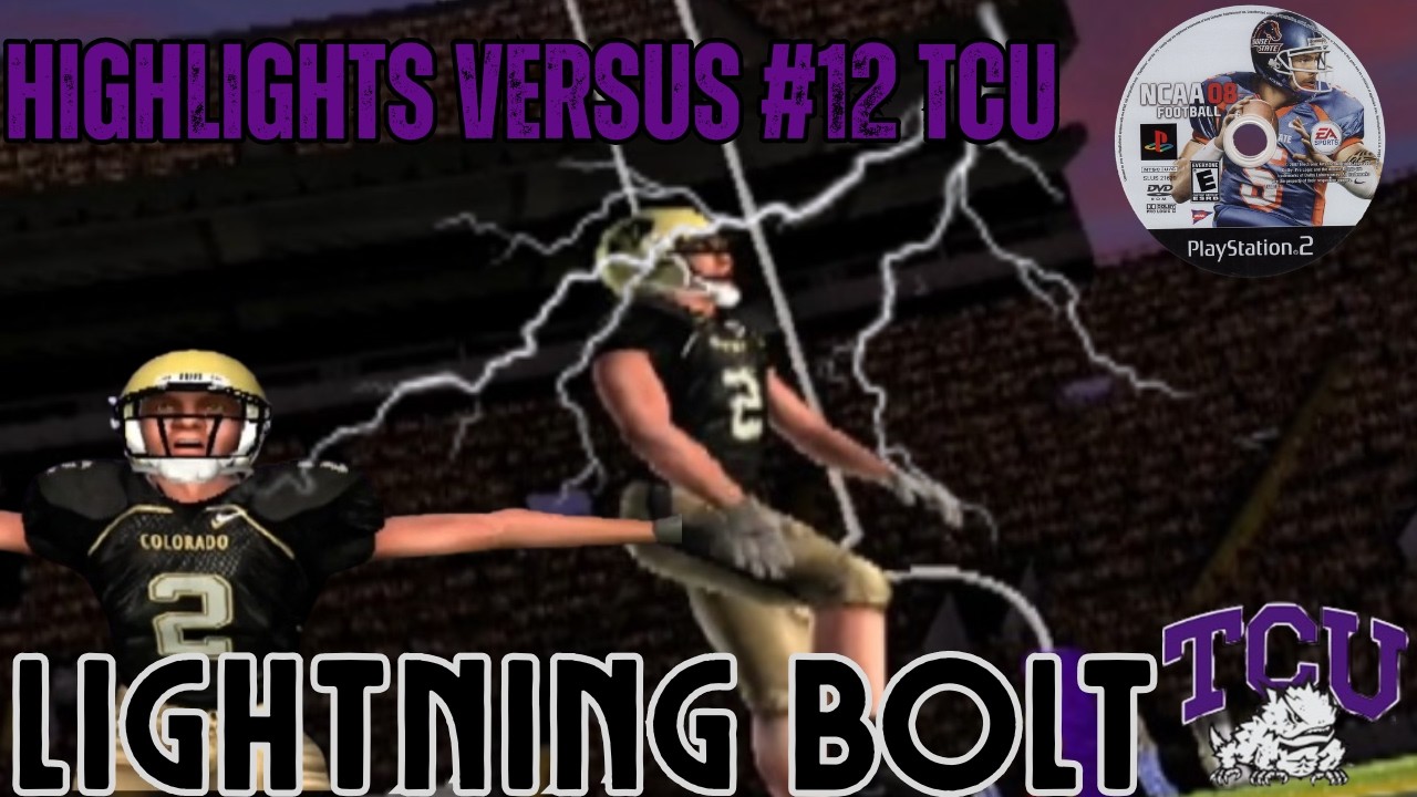 PS2 Throwback: Insane Buffs Win vs TCU 😤🎮 NCAA Football 08
