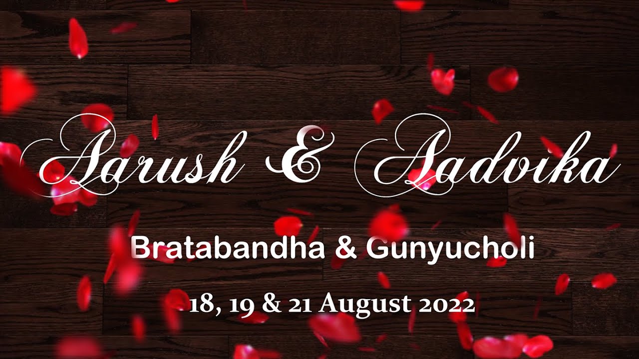 Aarush's Bratabandha and Aadvika's Gunyo Choli