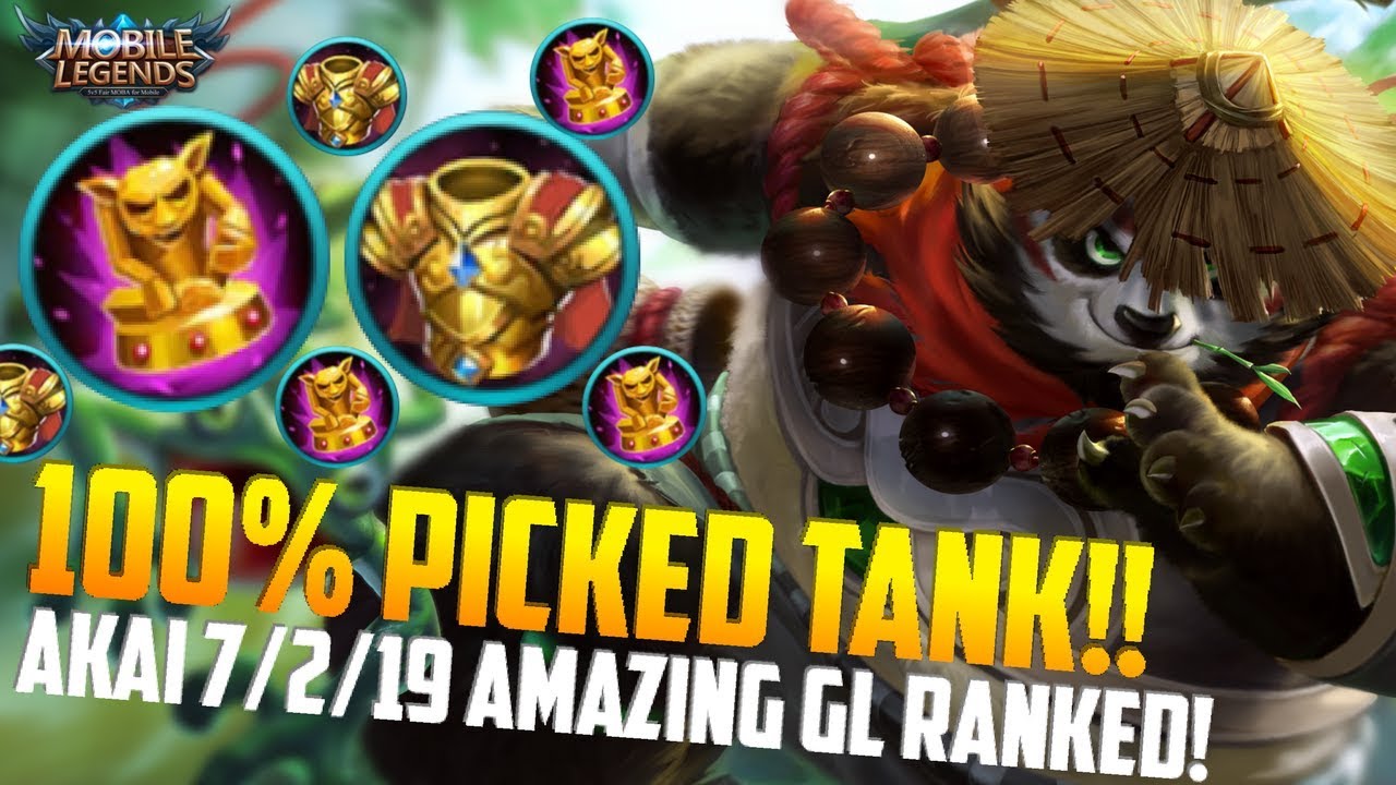 YOU WILL PICK AKAI IN RANK AFTER SEEING THIS! MOBILE LEGENDS AKAI INSANE GL RANKED GAMEPLAY