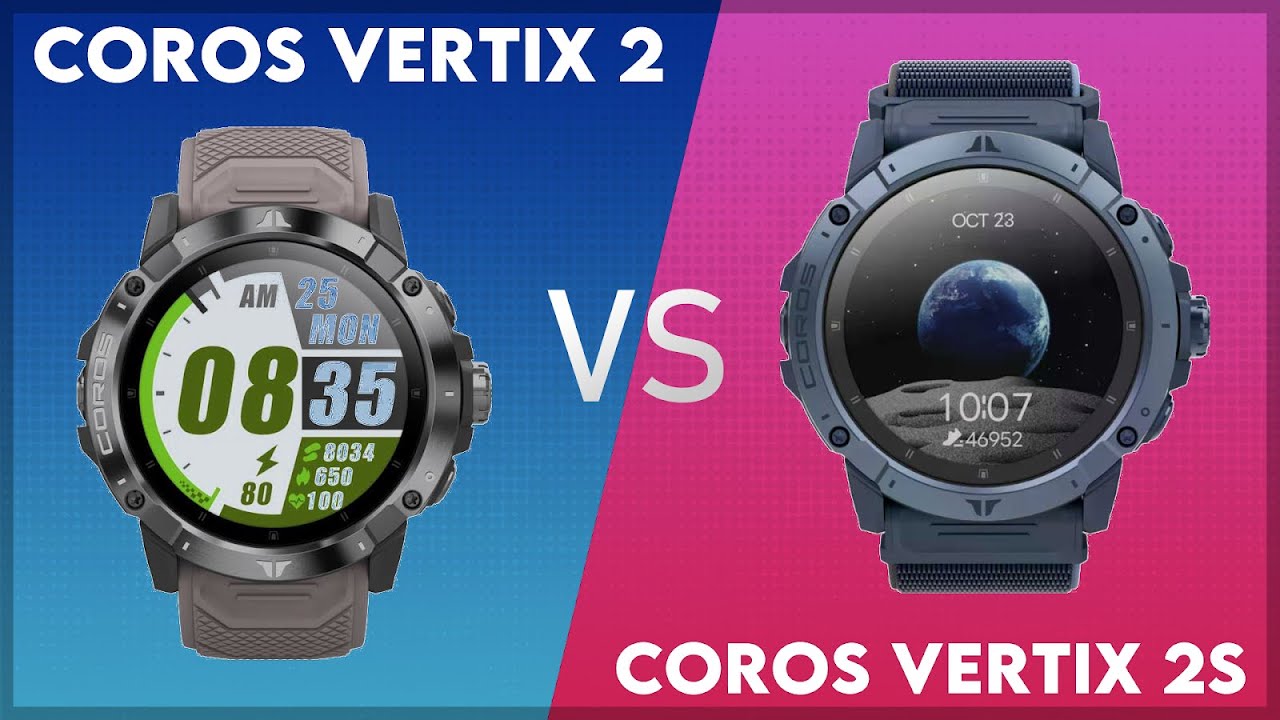 Coros Vertix 2 vs Coros Vertix 2S Comparison