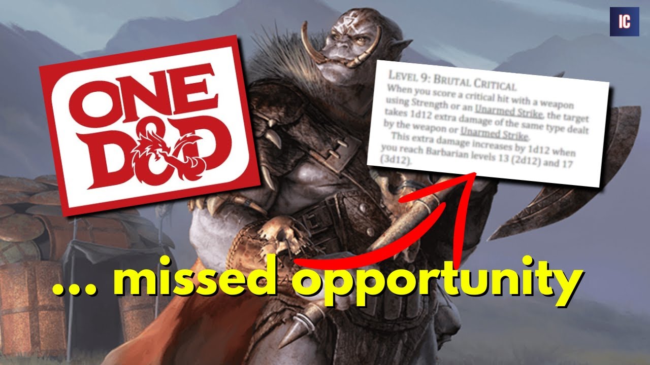 The One D&D Barbarian has a "critical" problem 