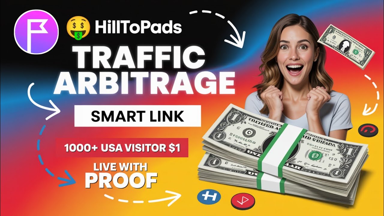 Hilltopads Traffic Arbitrage Method 2025 🤑 Smart Link USA UK Arbitrage Secret Method