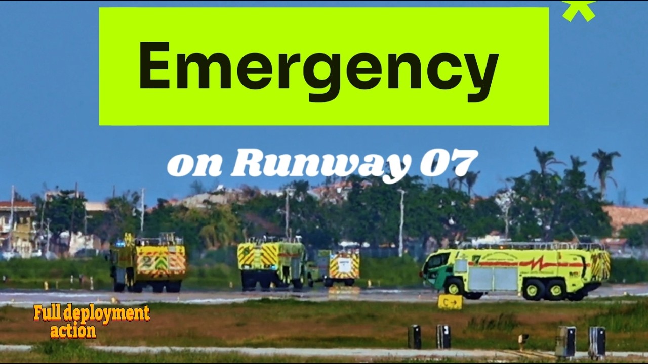 Emergency declared ✈️🇯🇲 Airplane spotting Montego Bay Jamaica