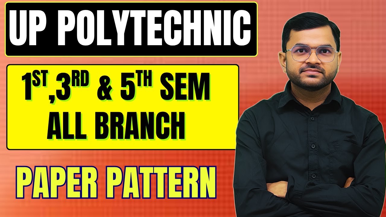 📢 UP Polytechnic Exam Date 2025 Out ll 1st, 3rd & 5th SEM.-All Branch ll Paper Pattern