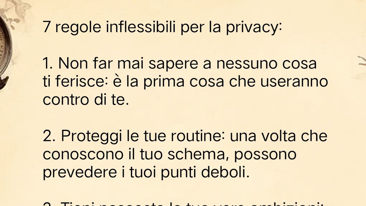 7 Regole Infrangibili della Privacy Personale