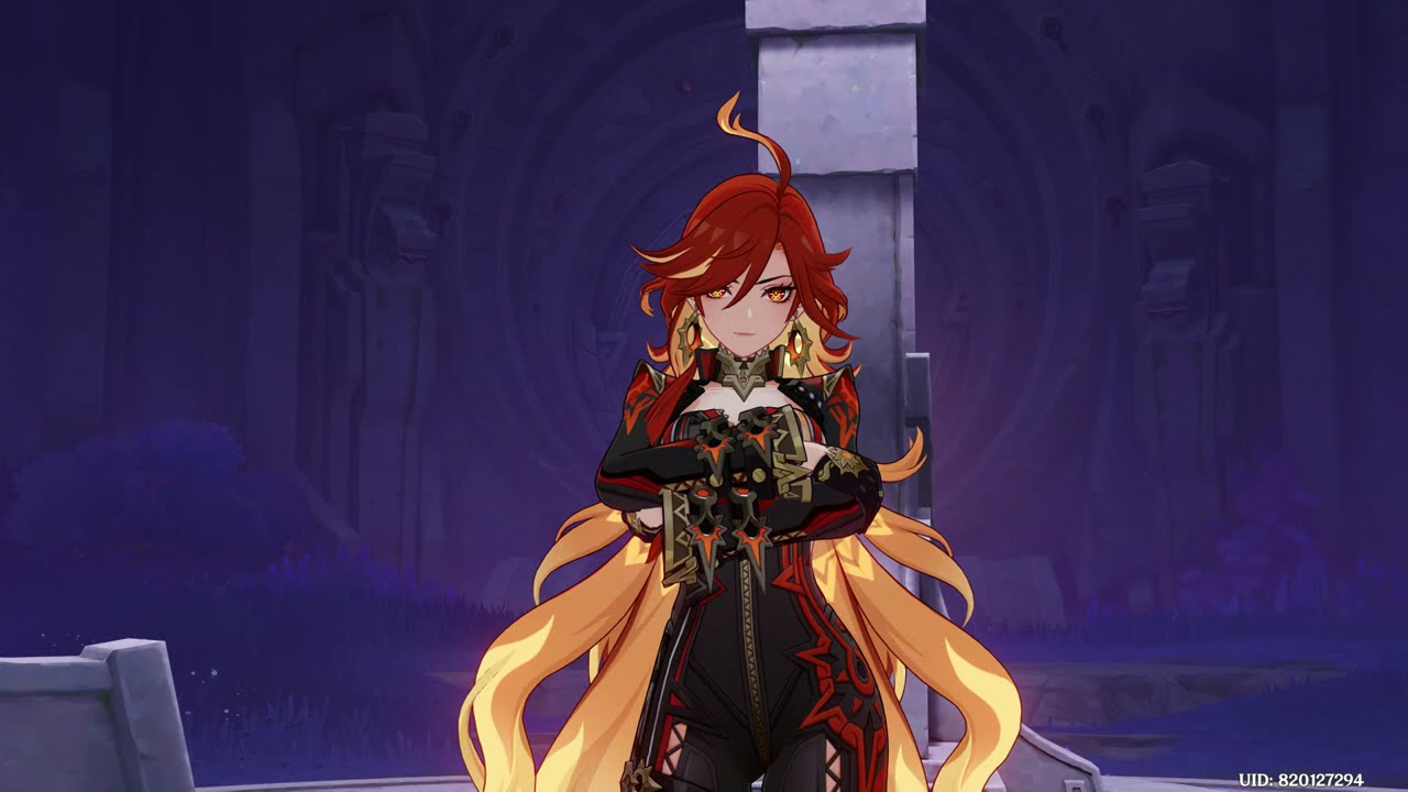 Mavuika with a determined look towards you for one minute [Genshin Impact / 原神]