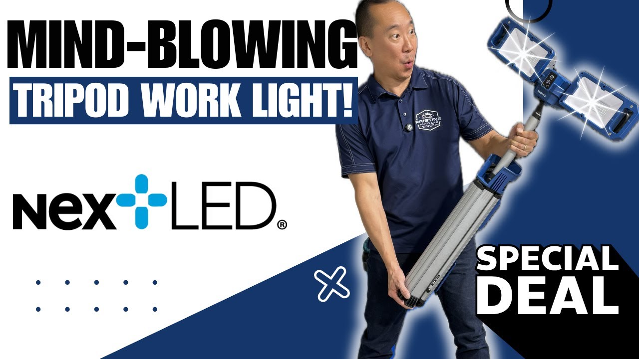 This LED Tripod Work Light is INSANE! 🔥 Remote-Controlled & Hybrid Power!