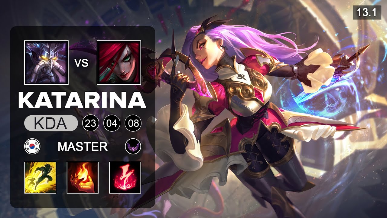 Katarina vs Kassadin Mid - KR Master - Patch 13.1 Season 13