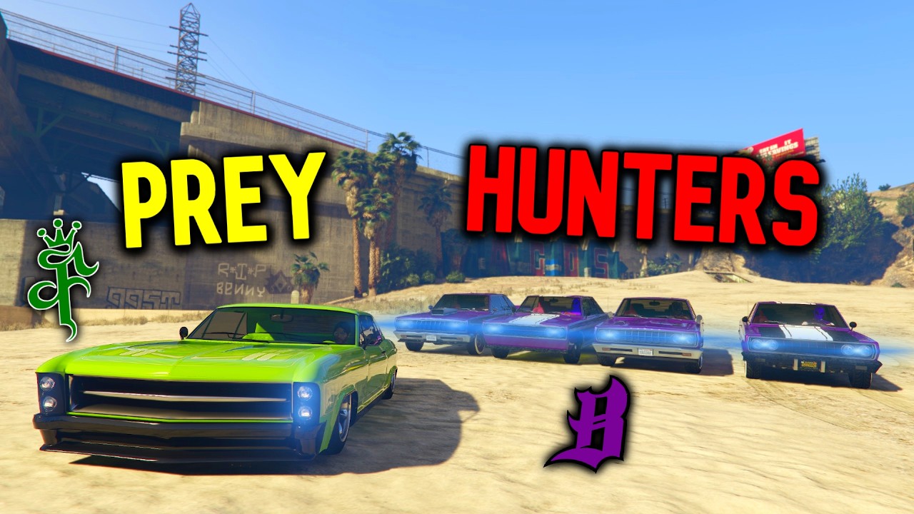 The GANG WAR | GTA 5 Online ManHunt