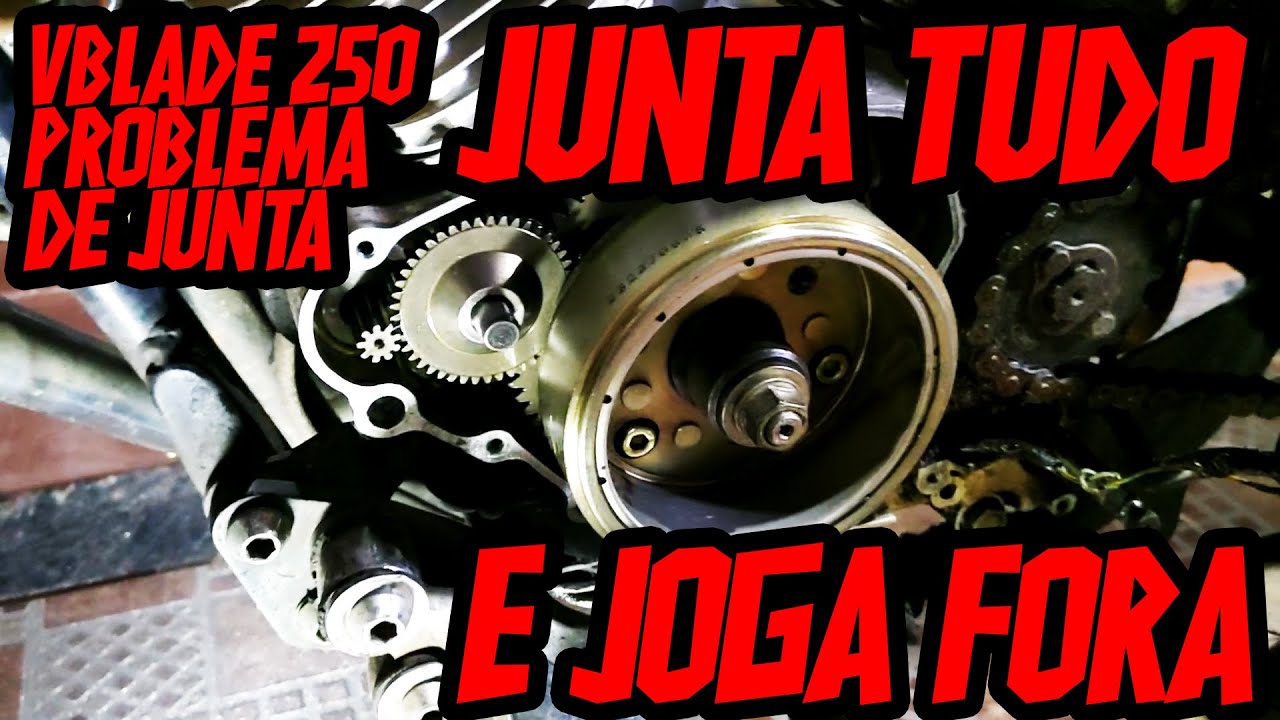 Vblade 250 - Tampa lateral juntas, vazamento de óleo constante, como arrumar.