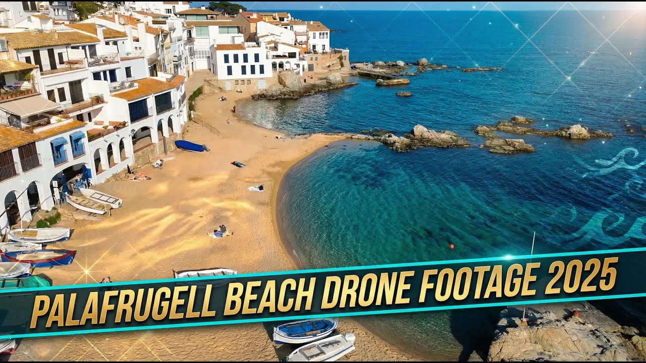 Palafrugell Beach in 4K 🇪🇸🌊 | Stunning Costa Brava Drone Footage