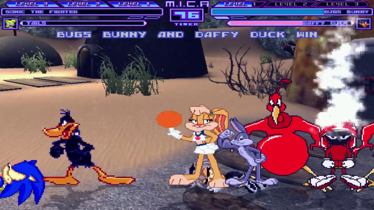 Mugen battle team Sonic vs team LooneyTunes