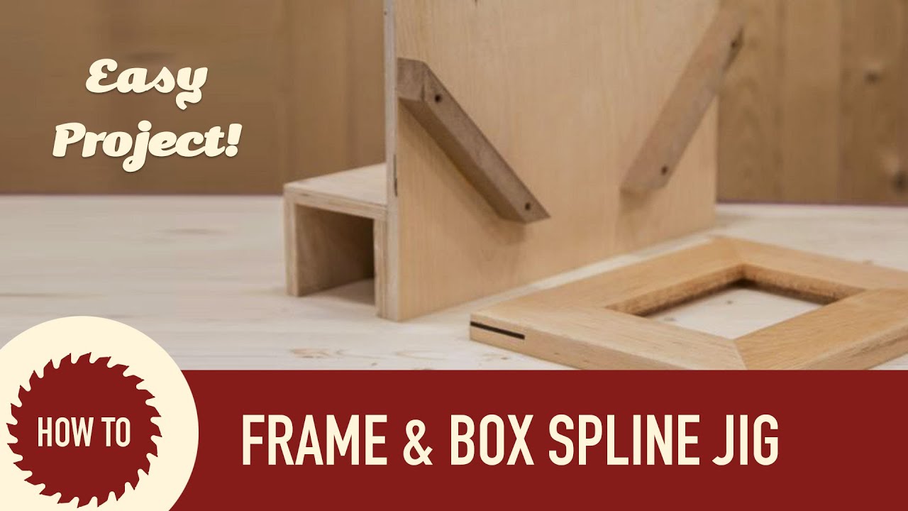 How to Make a Spline Jig for Picture Frames and Boxes