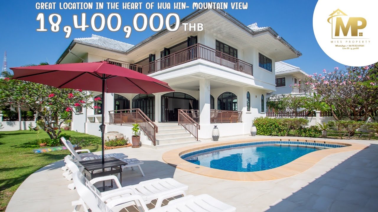 [EP122] 🏡2 Storey Villa At Hua Hin Soi 88,Great location in the heart of Hua Hin with Mountain View