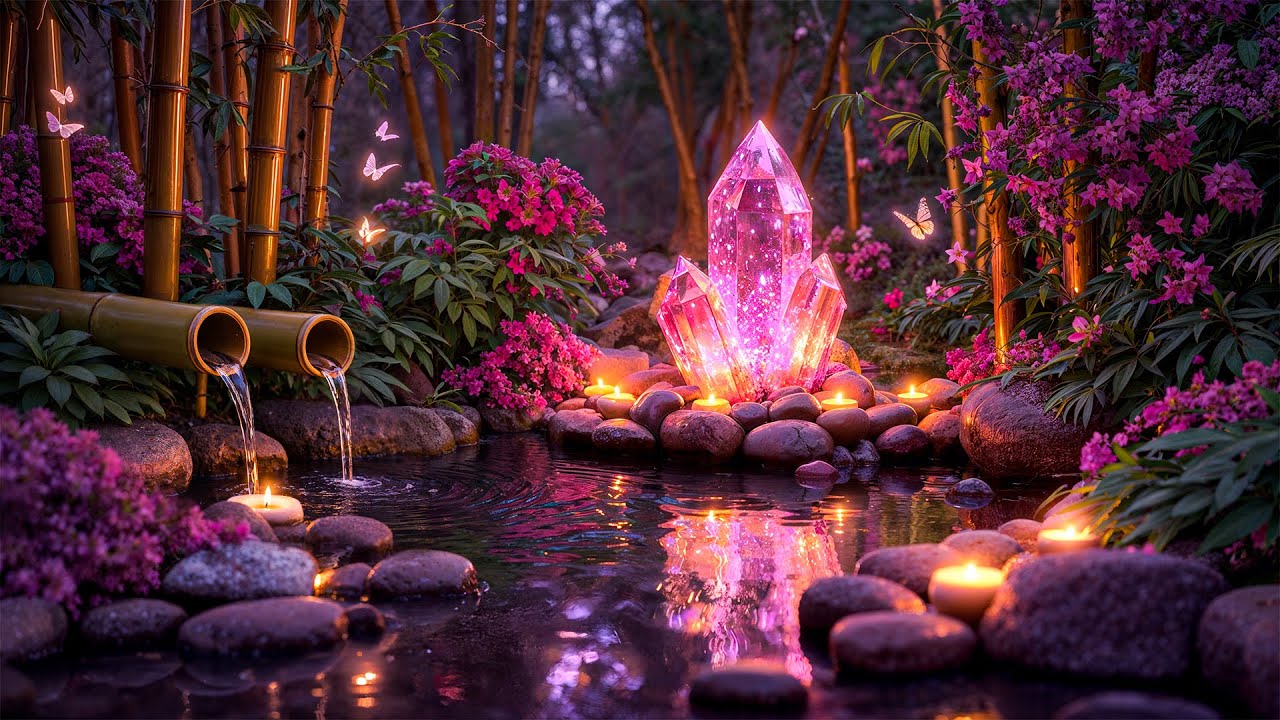 Relaxing Music + Peaceful Water Sounds 🌿 Calm Mind & Body, Relieve Anxiety, Deep Sleep 😴