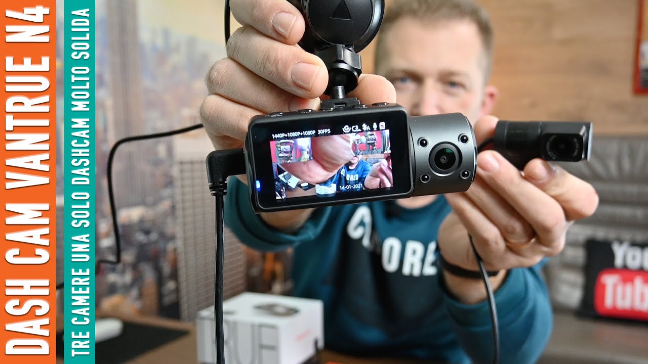 unboxing VANTRUE N4 una Dash Cam davvero molto interessante