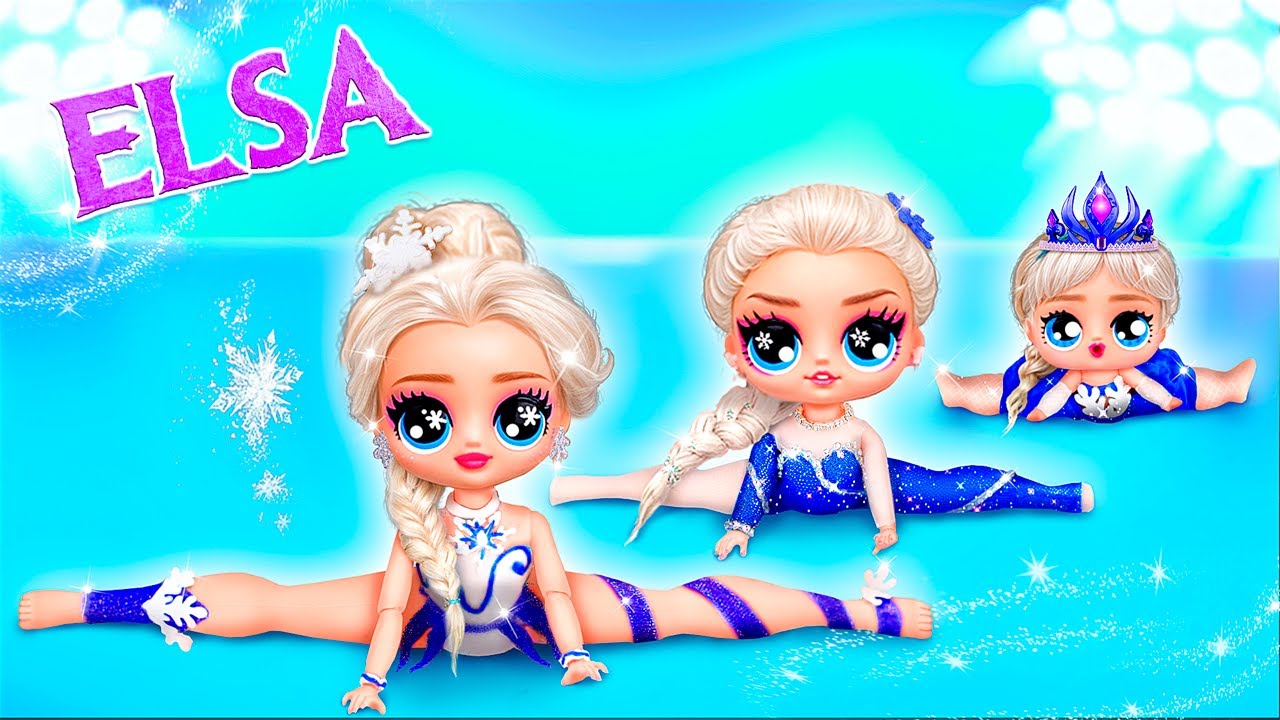 Elsa La Gymnaste Grandit ! DIY La Reine Des Neiges & Bricolages LOL OMG