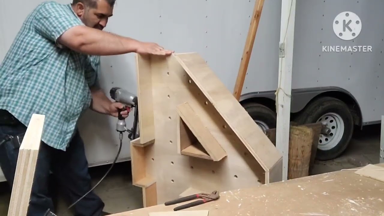 Como hacer un numero 4 gigante con luces. / making a 4ft marquee number 4 with lights.