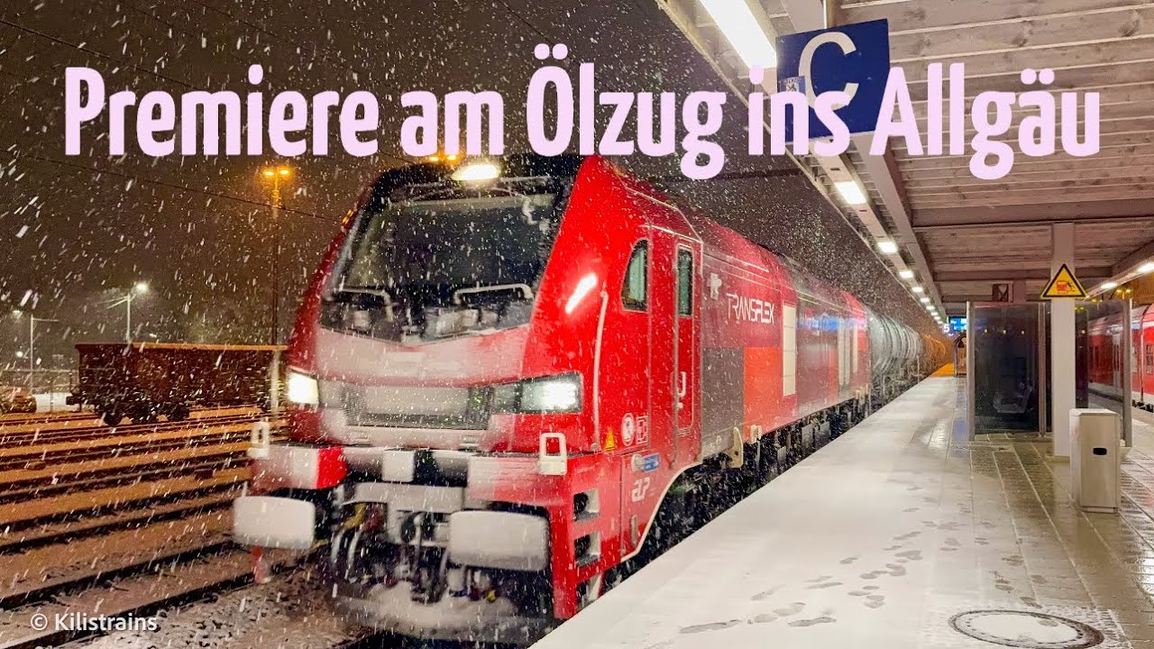 Erster Einsatz am Ölzug nach Kempten/Allgäu: Rail Cargo Group 159 264 (Stadler Eurodual)