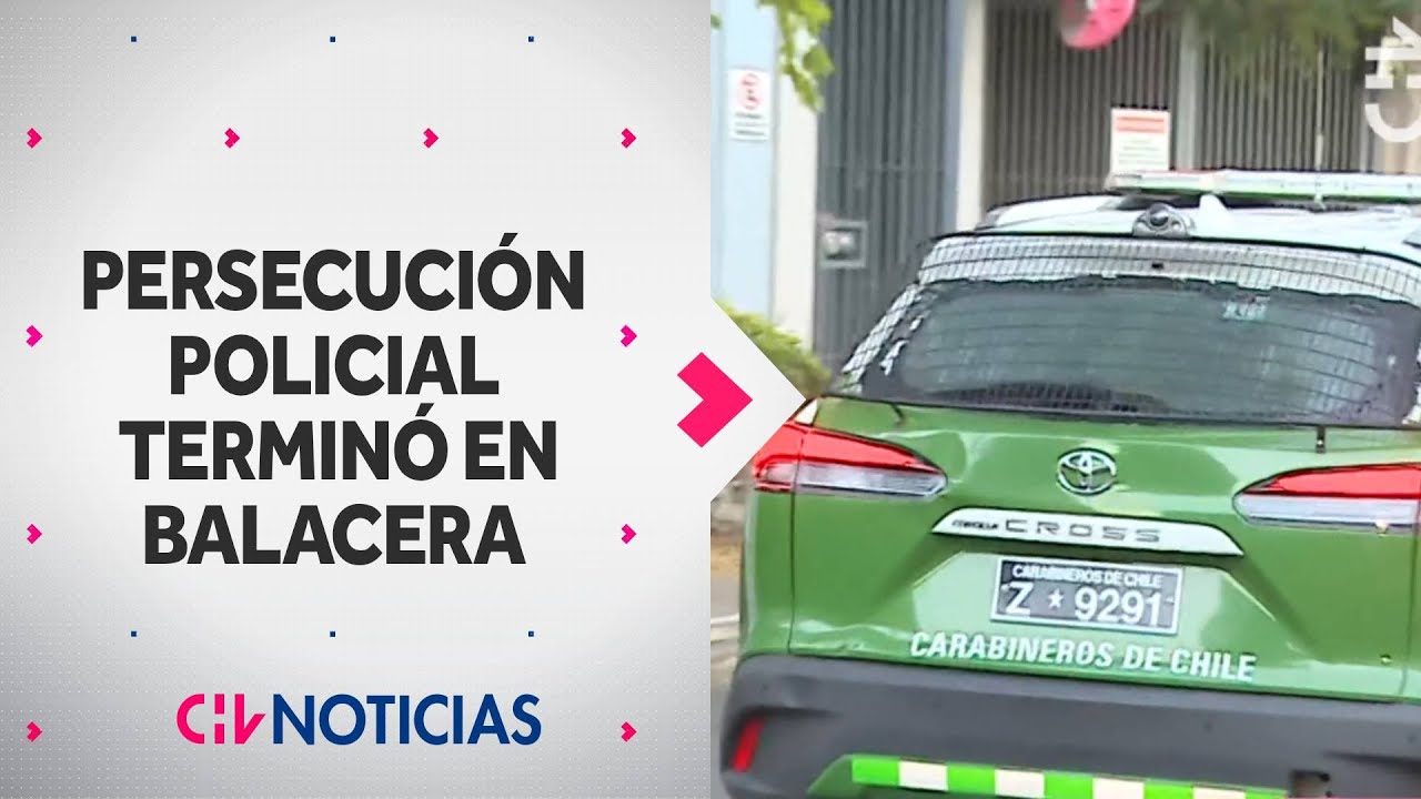 Dos carabineros heridos tras persecución con balacera en San Joaquín: Fueron trasladados al Hoscar