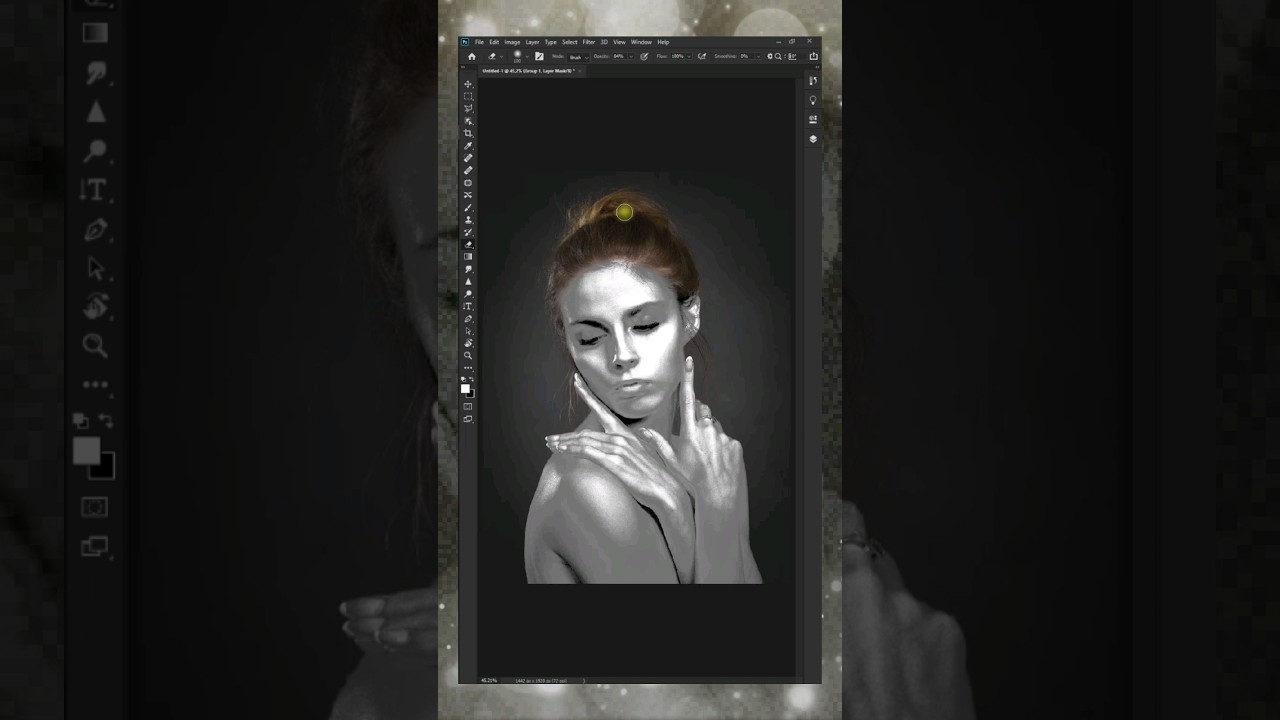 #SpeedArt - Photoshop Silver Skin Color Effect Tutorial