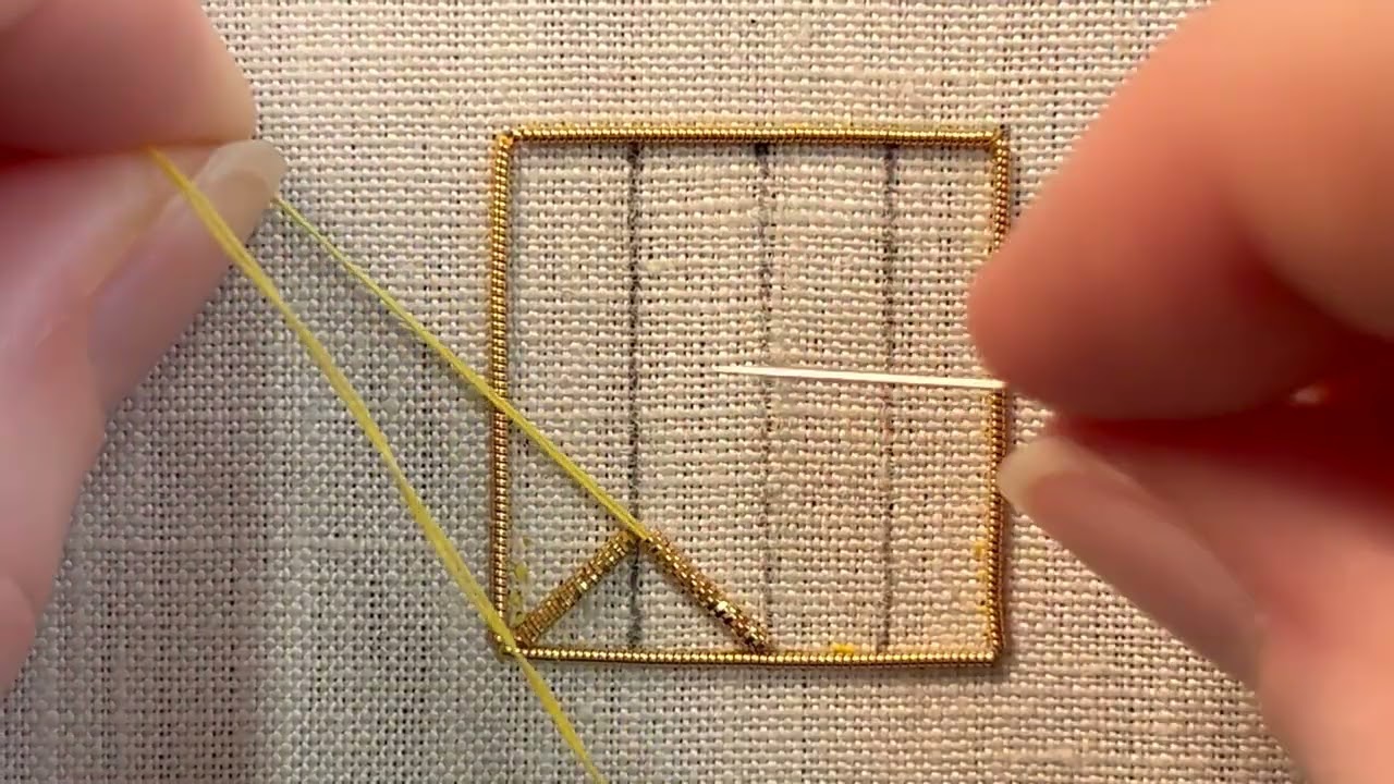 Goldwork Fundamentals: Chevron Cutwork