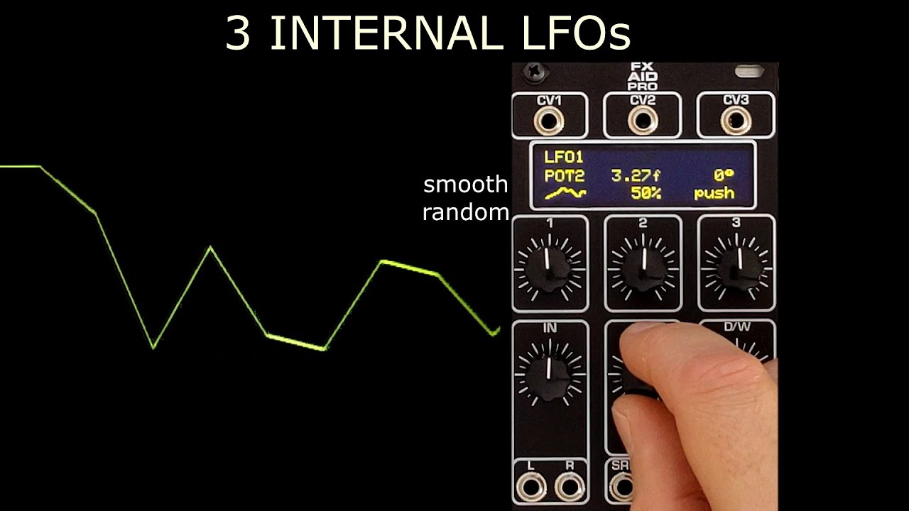 New firmware: 3xLFO, oscilloscope.