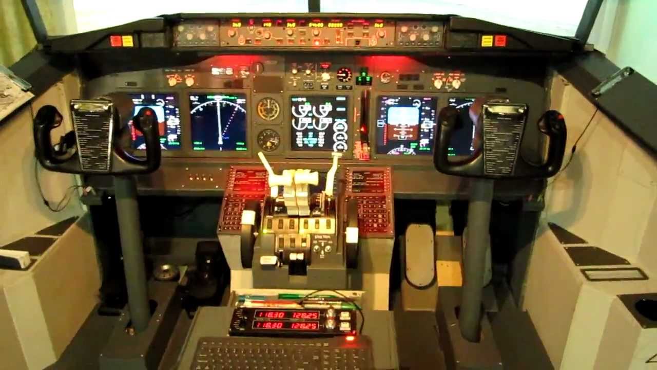 home made 737-800 cockpit