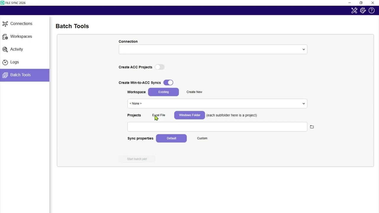How to Create Batch Syncs from Windows to Autodesk Construction Cloud