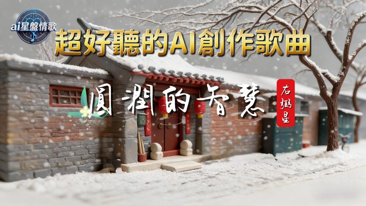 紫微星盤之歌!『圓潤的智慧』這首歌，就像『右弼星』一樣—他他是「在無聲處聽驚雷、於細微處展深情，用優雅的包容與靈動的智慧，為世界縫補裂縫的療癒系靈魂」。#AI創作情歌