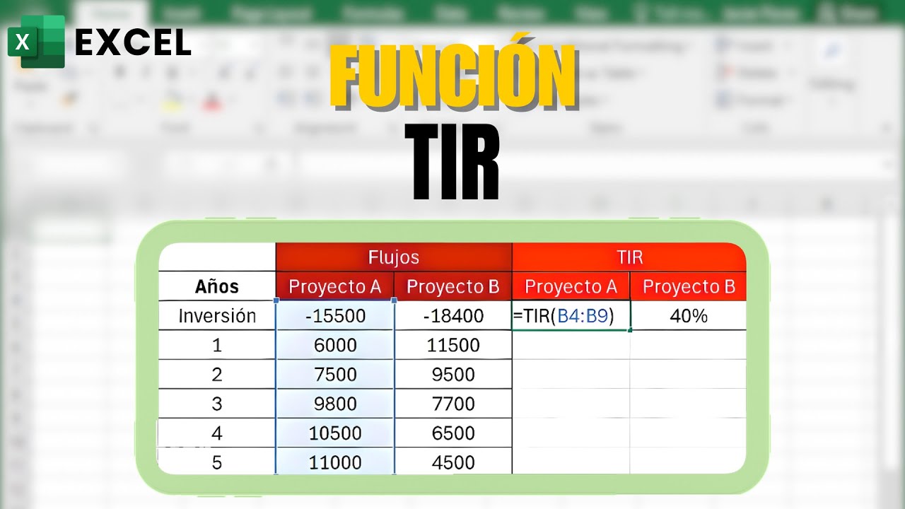 Función TIR en Excel: El secreto de los EXPERTOS para evaluar inversiones 🚀