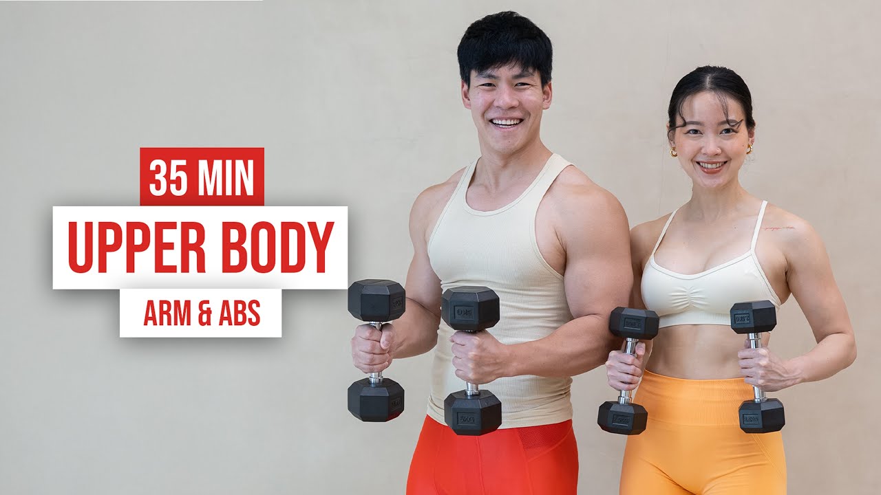 35 MIN UPPER BODY SCULPT I Toned Arms & Abs with Dumbbells