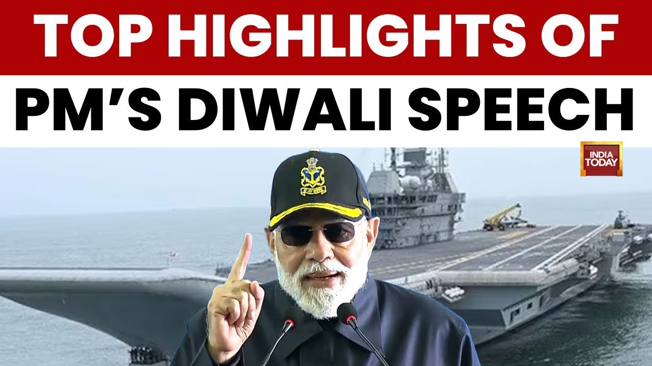 PM Modi's Diwali Dare: 'INS Vikrant Gives Pak Sleepless Nights', Naxalism on Last Legs