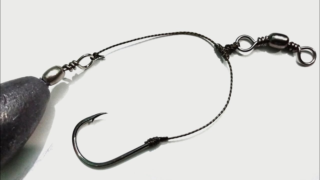 How To Properly Tie A Fishing Hook For Big Fish \\ T-knot Fishing