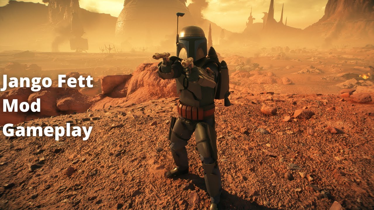 Star Wars Battlefront II - Jango Fett Mod Gameplay (Battlefront 2022)