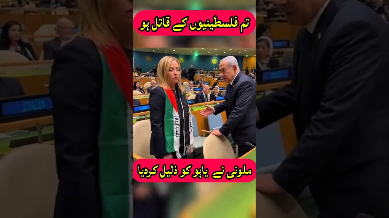 Georgia Meloni Ignores Netanyahu #meloni #Netanyahu #palestine #israel #italy