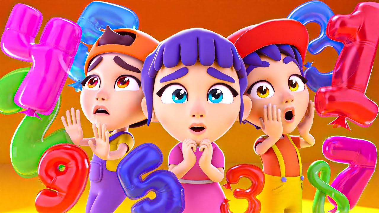 Learn Numbers with Balloons | Fun Kids Songs & Nursery Rhymes by Nomad Kids