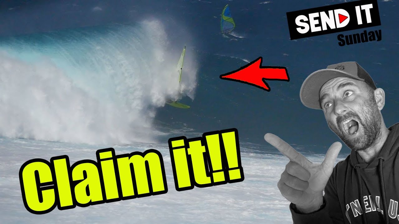 Inside the Barrel.... on a Windsurfer!!! -  Ep 178 - Send it Sunday