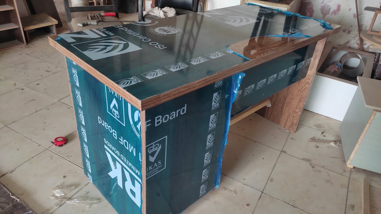 Computer table design Full High Gloss Material|Liaqat Wooden interiors