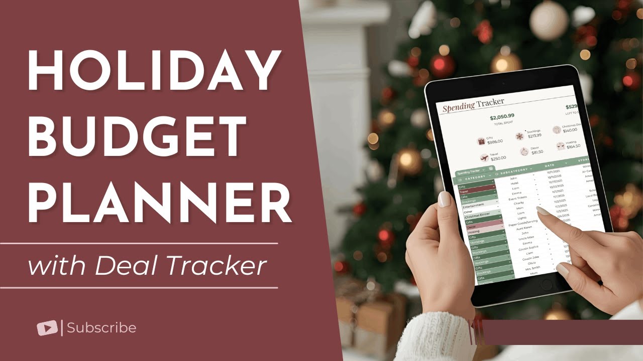 How to Use the Christmas Budget Planner Spreadsheet | Plan and Monitor Spending & Watch Deals